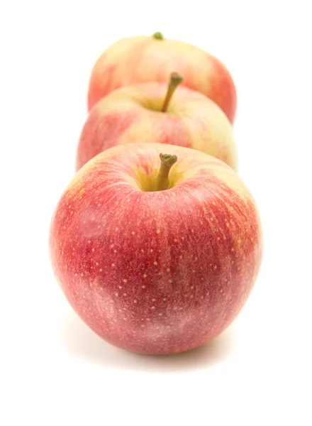 Red and yellow apples isolated — Stock Photo, Image