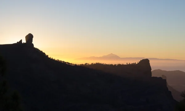 Günbatımı üzerinde gran canaria — Stok fotoğraf