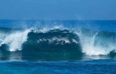 güçlü okyanus dalgaları Breaking