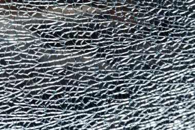 Kırık cam dokusu, çatlamış güvenlik bariyeri