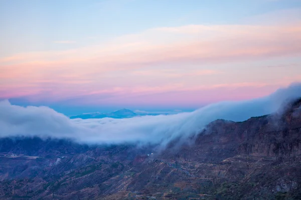 Gran Canaria, Caldera de Tejeda, madrugada — Foto de Stock