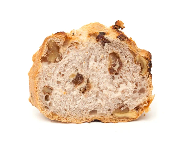 Pane con uva passa e noci — Foto Stock