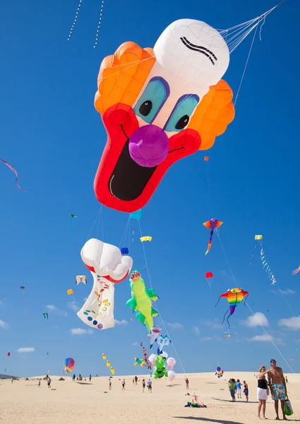 Fuerteventura Uçurtma Festivali — Stok fotoğraf