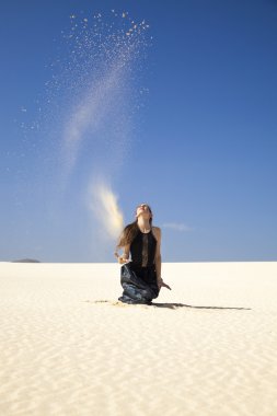 Flamenko dunes içinde