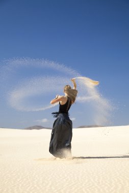 Flamenko dunes içinde