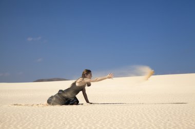 Flamenko dunes içinde
