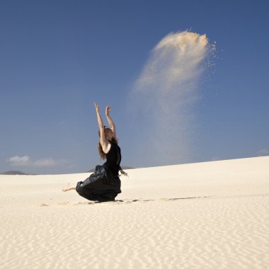 Flamenko dunes içinde