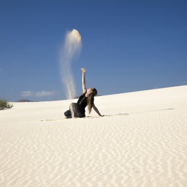 Flamenko dunes içinde