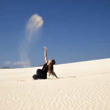 Flamenko dunes içinde