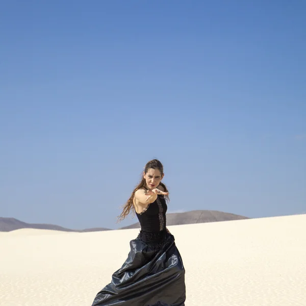 Flamenco i sanddynerna — Stockfoto