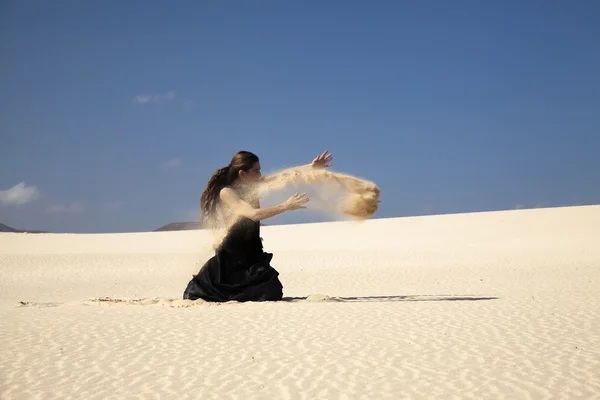 Flamenco tra le dune — Foto Stock