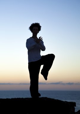 Tai chi gün batımında