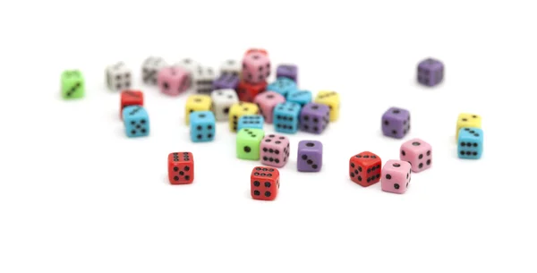 Many small dice — Stock Photo, Image