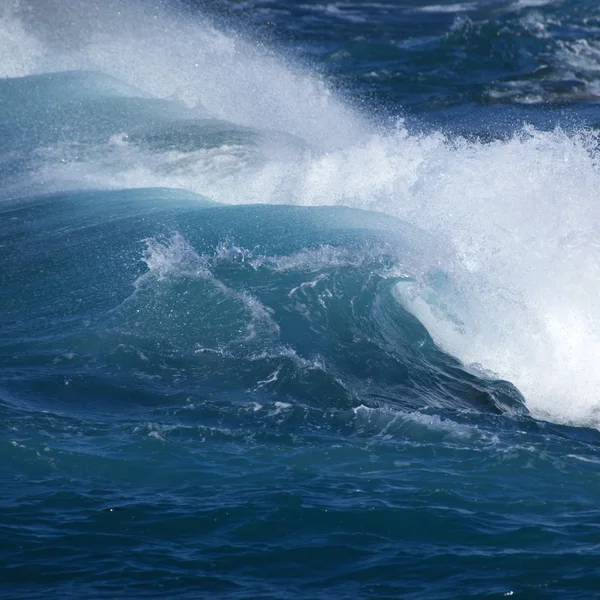 Memecahkan latar belakang alami gelombang — Stok Foto