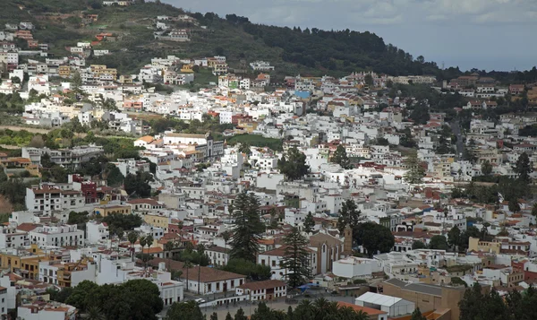 大加那利岛，历史文化名镇 Teror 的鸟瞰图 — 图库照片