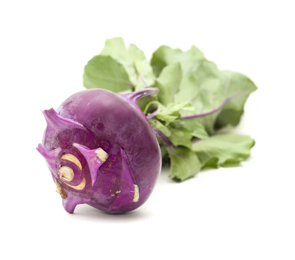 Kohlrabi isolated on white — Stock Photo, Image