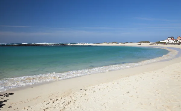Fuerteventura, Isole Canarie, Spiaggia di Playa La Concha a El Cotil — Foto Stock