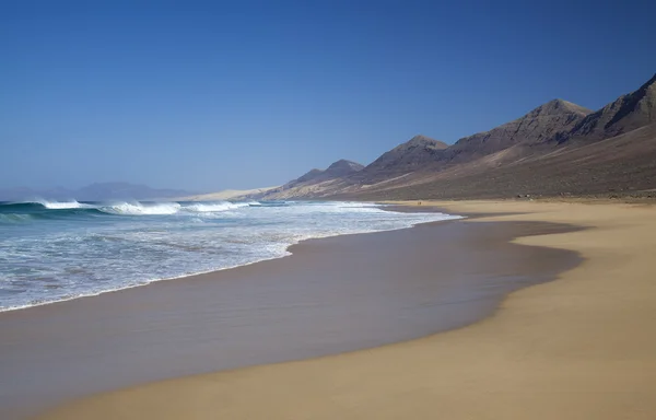 Plaża Cofete Fuerteventura, Wyspy Kanaryjskie, — Zdjęcie stockowe