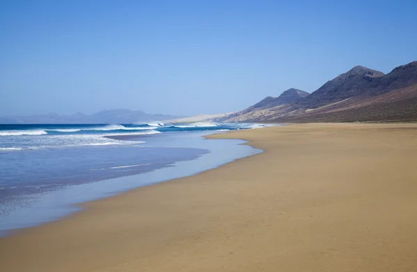 Plaża Cofete Fuerteventura, Wyspy Kanaryjskie, — Zdjęcie stockowe