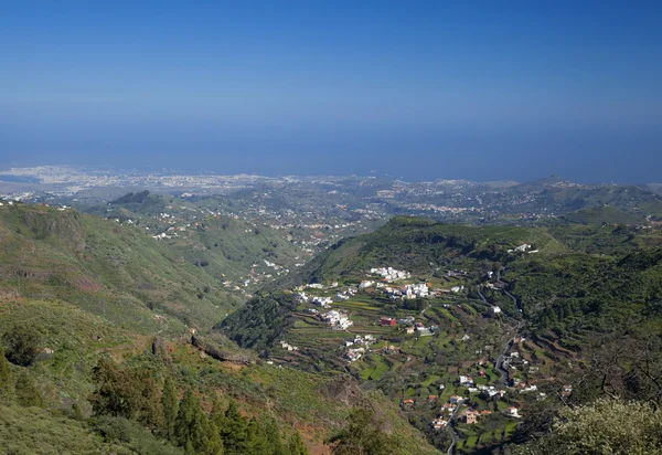 Στην ενδοχώρα κεντρική Γκραν Κανάρια, Barranco de Las Lagunetas — Φωτογραφία Αρχείου