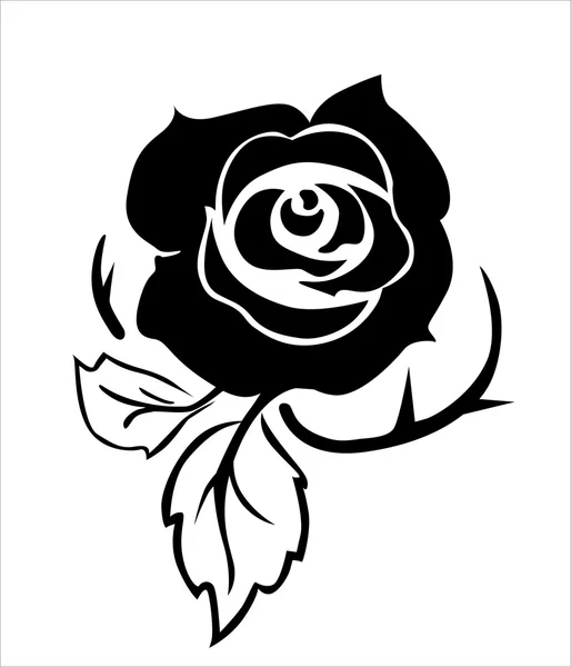 Rose tattoo — Stockvector