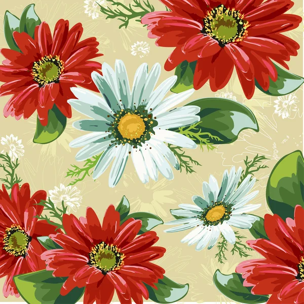 花卉的纹理，洋甘菊 — 图库矢量图片