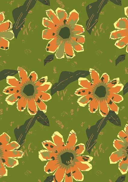 Patrón de fondo floral — Vector de stock