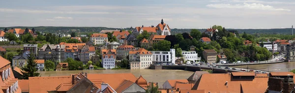 MEISSEN, GERMANY - JUNE 5, 2013:View of the River Elbe, flooded during the flood — Stock Photo, Image