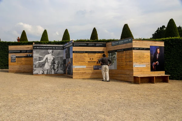 Versailles Frankreich Juni 2013 Informationstafeln Park Des Schlosses Von Versailles — Stockfoto