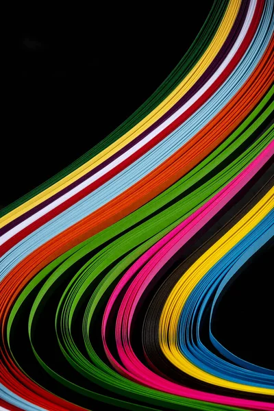 Abstrakcyjny Skład Postacią Kolorowego Papieru — Zdjęcie stockowe