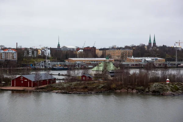 Helsinki Finlande Janvier 2020 Vue Helsinki Depuis Traversier Passagers — Photo