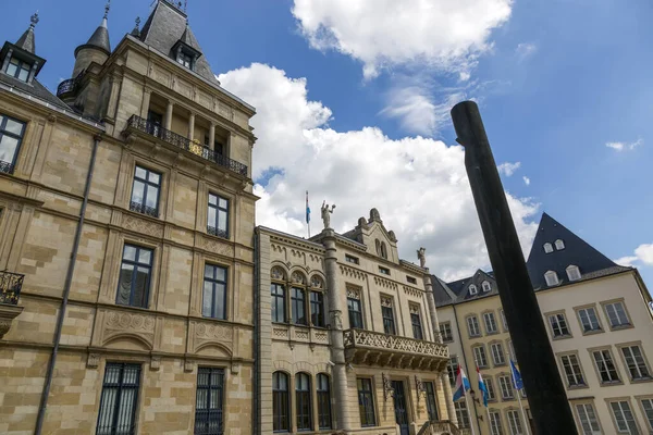 Luxemburg Großherzogtum Luxemburg Juli 2018 Blick Auf Das Parlamentsgebäude Von — Stockfoto