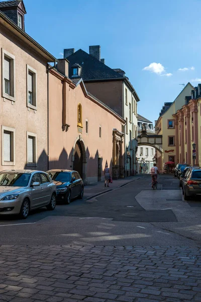 Trier Németország 2018 Július Kilátás Utcára Trier Központi Részén — Stock Fotó