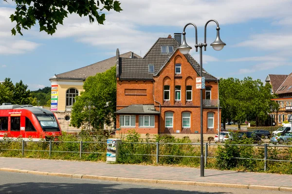 Goslar Németország 2018 Július Kilátás Egyik Központi Utcára Németországi Goslar — Stock Fotó