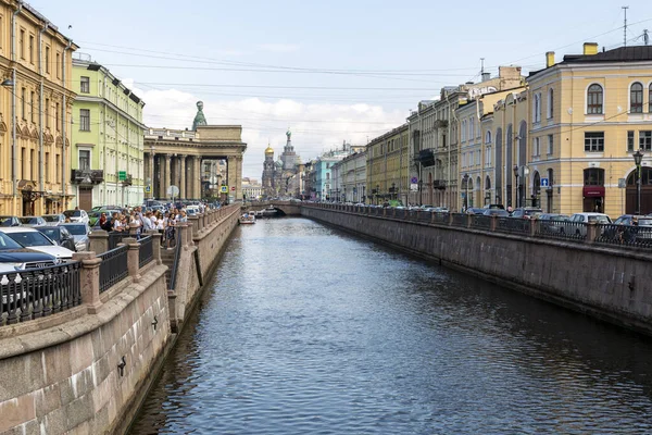 San Petersburgo Rusia Julio 2021 Vista Del Canal Griboyedov Centro — Foto de Stock