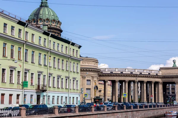 Sankt Petersburg Ryssland Juli 2021 Fragment Den Kazanska Katedralen Sankt — Stockfoto