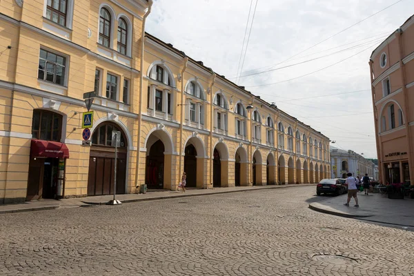 Szentpétervár Oroszország Július 2021 Kilátás Lomonosov Utcára Szentpéterváron — Stock Fotó