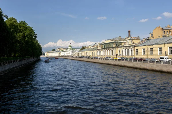 San Pietroburgo Russia Luglio 2021 Veduta Dell Argine Del Fiume — Foto Stock