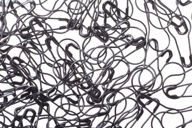 Beyaz arka plan üzerindeki armut şekilli pimlerin arka planı