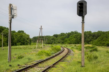 Demiryolu hattının bir parçası.