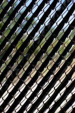 Metal ağ ve plastik bant arkaplanı