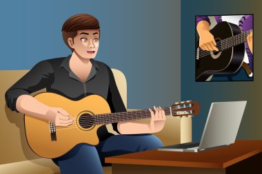 Adam öğrenme gitar