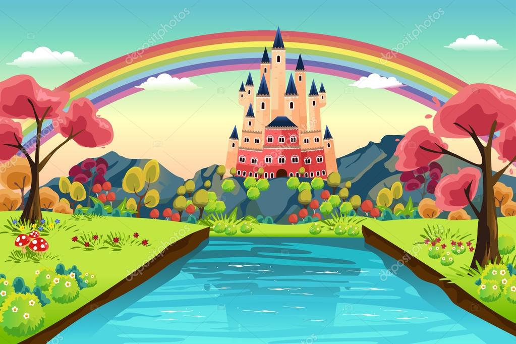 Fantasy Castle Background Stock Vector Image by ©artisticco #112325986