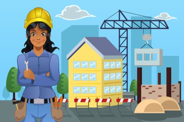 Müteahhit bir evin önünde