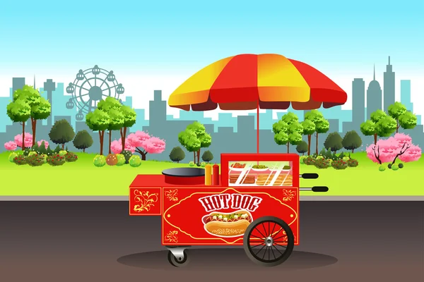 Hotdog stand — Stockvector