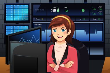 tőzsdei kereskedő előtt több monitor