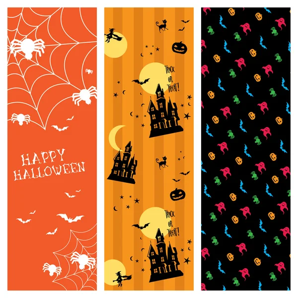 Banner de Halloween —  Vetores de Stock