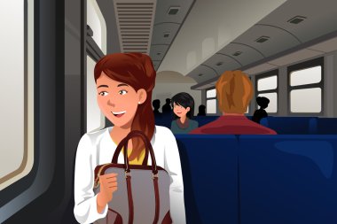 İnsanlar tren seyahat