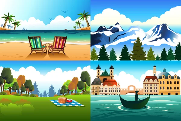 Travel background — Stock Vector