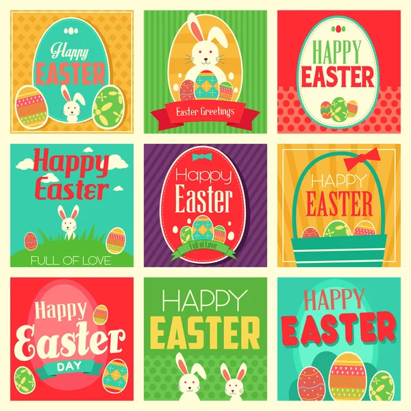 Tarjetas de Pascua — Vector de stock